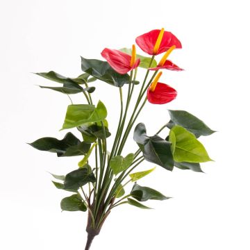 Kunstblume Anthurium LORIE auf Steckstab, rot, 55cm, 6x8cm