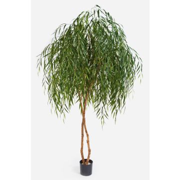 Künstliche Trauerweide TAMARA, Naturstämme, grün, 240cm