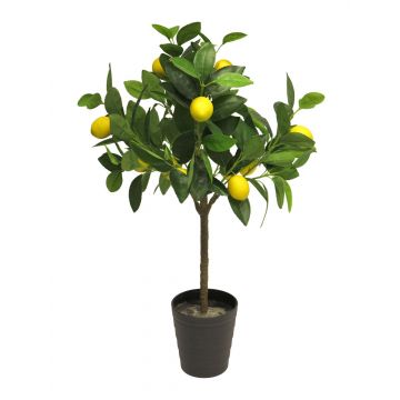 Dekobaum Zitronenbaum HUINING, Kunststamm, Früchte, Dekotopf, 70cm