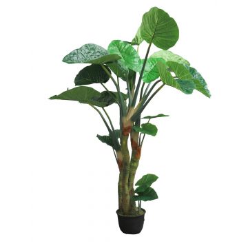 Künstliche Pflanze Colocasia YICHEN, Dekotopf, grün, 240cm
