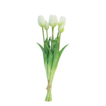 Künstlicher Tulpenstrauß LONA, weiß, 45cm, Ø15cm