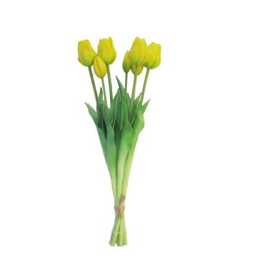 Künstlicher Tulpenstrauß LONA, gelb, 45cm, Ø15cm