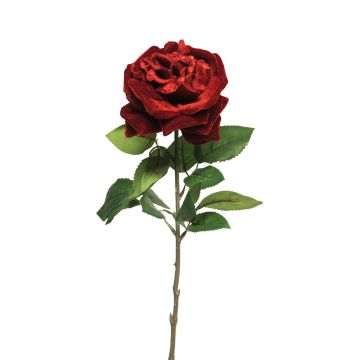 Samt Rose YUFAN, rot, 60cm