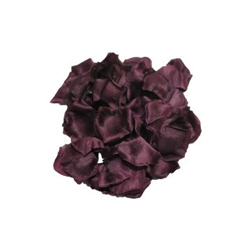 Satin Rosenblätter JINHUI, dunkelviolett, 60 Stück