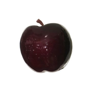Dekoobst Apfel LINSHUO, glänzend-burgunderrot, 12cm, Ø12,5cm