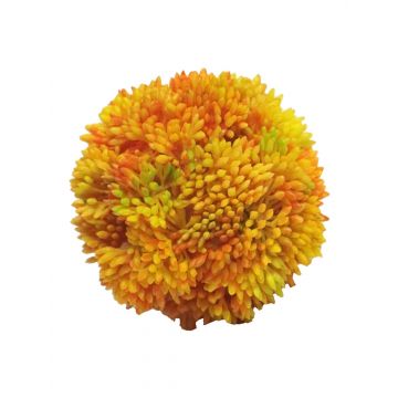 Deko Sedum rubrotinctum Kugel XULAN, orange-gelb, Ø7cm