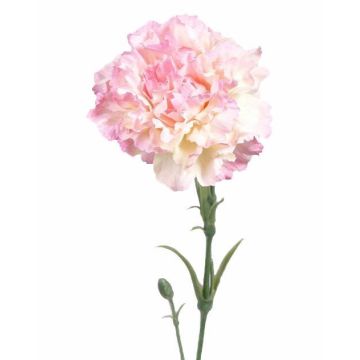 Künstliche Nelke VANERA, rosa-weiß, 60cm, Ø8cm