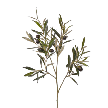 Kunst Oliven Zweig LHAMIN mit Früchten, 55cm