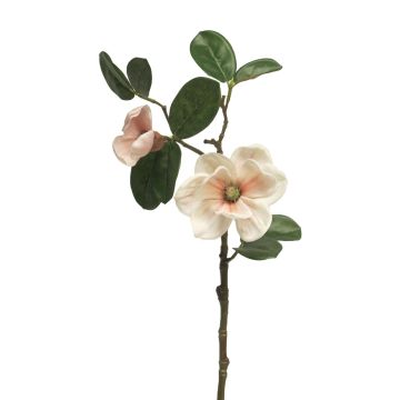 Kunstblume Magnolie KETIAN, weiß-rosa, 50cm