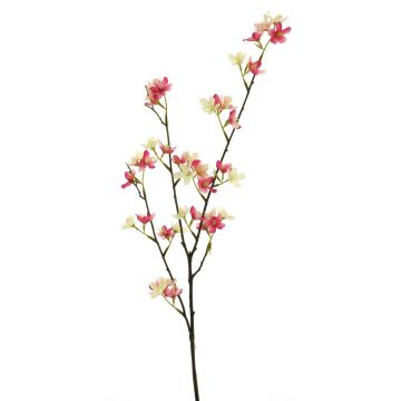 Künstlicher Apfelzweig LANBO mit Blüten, pink-creme, 85cm