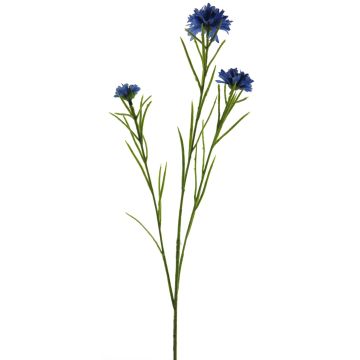 Kunstblumen Zweig Kornblume NAWEN, blau, 65cm