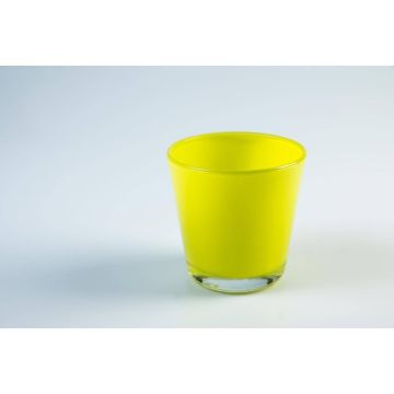 Teelicht Halter ALEX AIR aus Glas, hellgrün, 7,5cm, Ø7,5cm