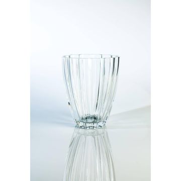Glas Blumenvase BEA, klar, 17cm, Ø14cm