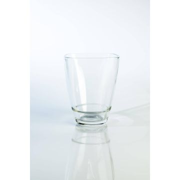Blumen Vase YULE, Glas, klar, 13,5x13,5x17cm