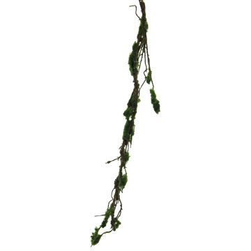Deko Girlande Korkenzieherweide XIAOMEI, Moos, grün-braun, 100cm