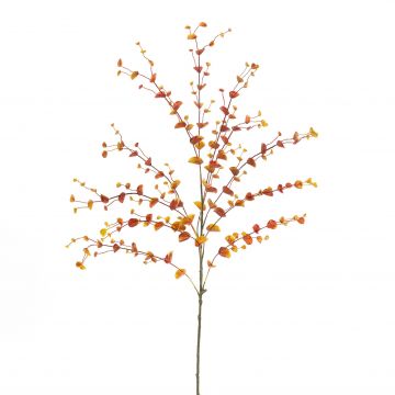Plastik Eukalyptus Zweig JONKO, orange, 110cm
