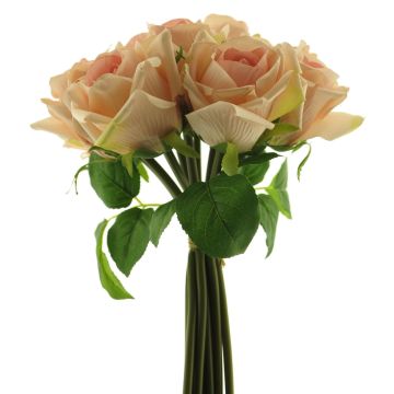 Kunstblumenstrauß Rose LANXIA, rosa, 25cm