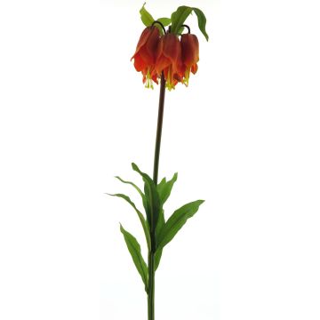Künstliche Blume Kaiserkrone YATAO, orange-rot, 120cm