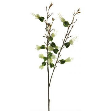 Kunstblumen Zweig Tränendes Herz YANRAN, weiß-grün, 80cm