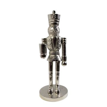 Nussknacker Deko Figur RUNAR, silber, 12,5x15x41cm