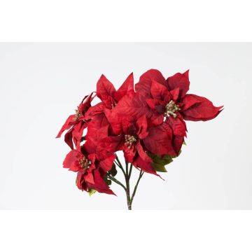 Kunstblume Weihnachtsstern FLAVIA, rot, 60cm, Ø20cm