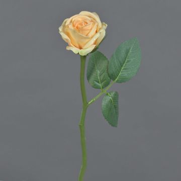 Kunstblume Rose GABI, pfirsich-creme, 30cm, Ø6cm