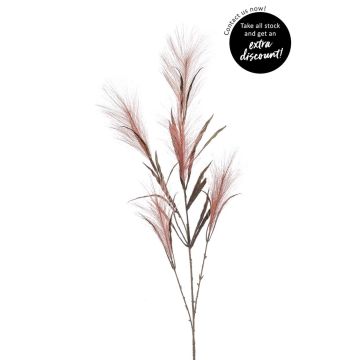 Künstlicher Pampas Gras Zweig HALCYON mit Rispen, rosa, 95cm
