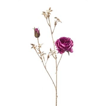 Deko Rosen Zweig BUMBI, violett-gold, 80cm