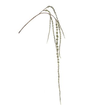Künstlicher Amaranthus Zweig CODA mit Glitzer, grün, 130cm