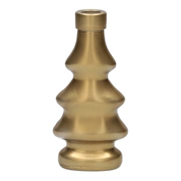 Deko Flasche Tannenbaum BORLA, Glas, gold-matt, 7,2x4,3x15cm