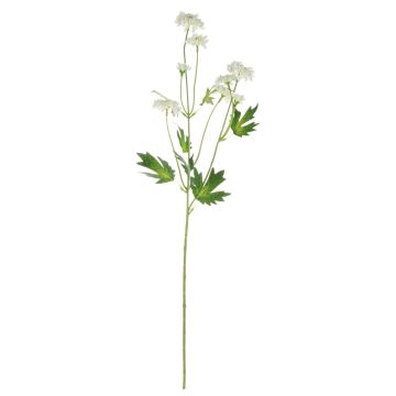 Kunstblumenzweig Chrysantheme REINHARDA, creme-weiß, 65cm