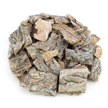 Streudeko aus Birkenrinde RANDY, weiß-gekalkt, 6x7cm