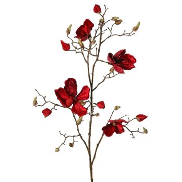 Samt Magnolienzweig JACKA, rot, 105cm