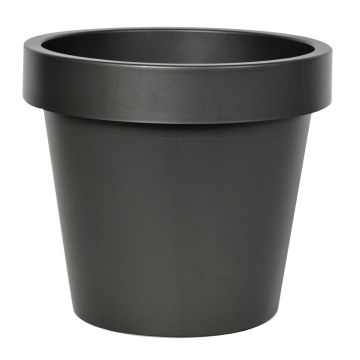 Kunststoff Übertopf VOTHY, schwarz-matt, 18cm, Ø20cm