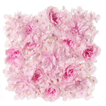 Pfingstrose Dahlie Hortensie Deko Matte EVOLET, rosa, 40x40cm