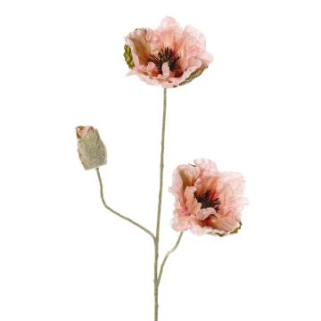 Deko Mohnblume MODLING, rosa, 75cm, Ø12cm