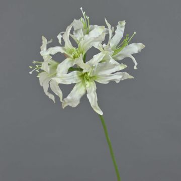 Kunstblume Gartenamaryllis KUSTANA, weiß-grün, 70cm, Ø10-16cm