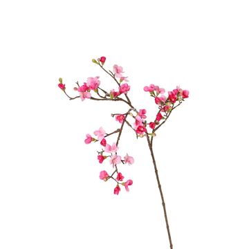 Kunst Apfelblütenzweig SADAKA mit Blüten, pink-rosa, 100cm