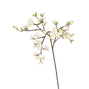 Kunst Apfelblütenzweig SADAKA mit Blüten, creme, 100cm