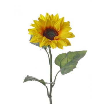 Textilblume Sonnenblume LUPITA, gelb, 80cm, Ø17cm
