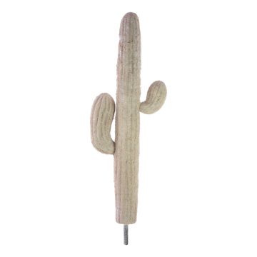 Kunststoff Saguaro Kaktus LUCIEN auf Steckstab, weiß, 80cm