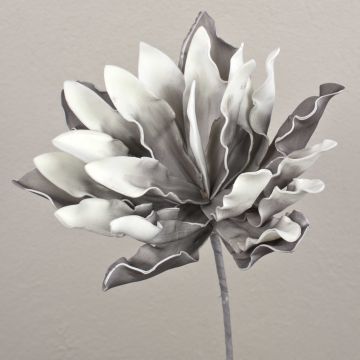 Kunststoffschaum Zweig Agave pygmaea DANINA, grau-weiß, 35cm, Ø30cm