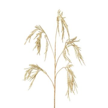 Künstlicher Zweig Reis TROMLE mit Ähren, hängend, creme-gold, 120cm