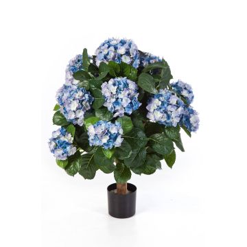 Kunstblume Hortensie HARUKA auf Stamm, blau, 60cm, Ø9-16cm