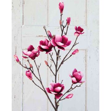 Textil Magnolien Zweig YONA, rosa-pink, 130cm, Ø5-15cm