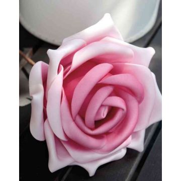 Kunststoffschaum Rose REGINE, rosa, 30cm, Ø16cm