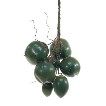 Deko Obst Kokosnüsse TIHANA, 8 Stück, grün, 60cm, Ø35cm