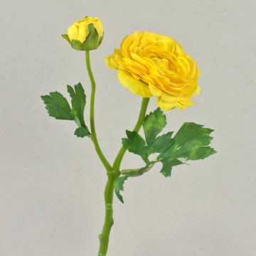Künstliche Ranunkel KALEA, gelb, 35cm, Ø9cm