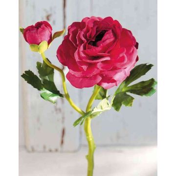 48 x Ranunkel Pick 48tlg Set Seidenblume Kunstblume 23 cm rose rosa 30346-10 F62 