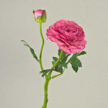 Künstliche Ranunkel KALEA, pink, 35cm, Ø9cm